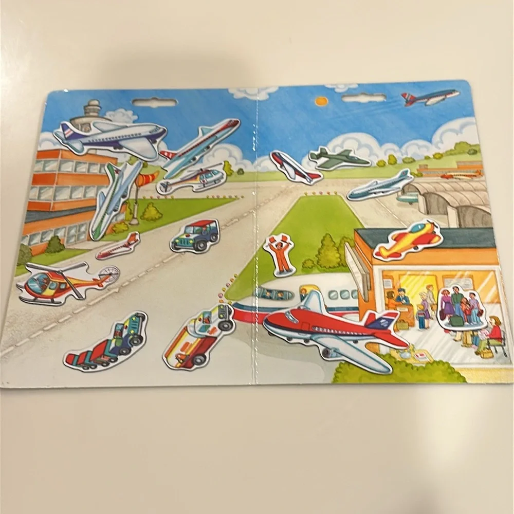 CREATE A SCENE Magnetic Airport 16 Magnetic Pieces and Airport Scene - Complete